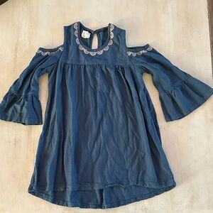 O'Neill Blue Dress with Pink Lace Accents